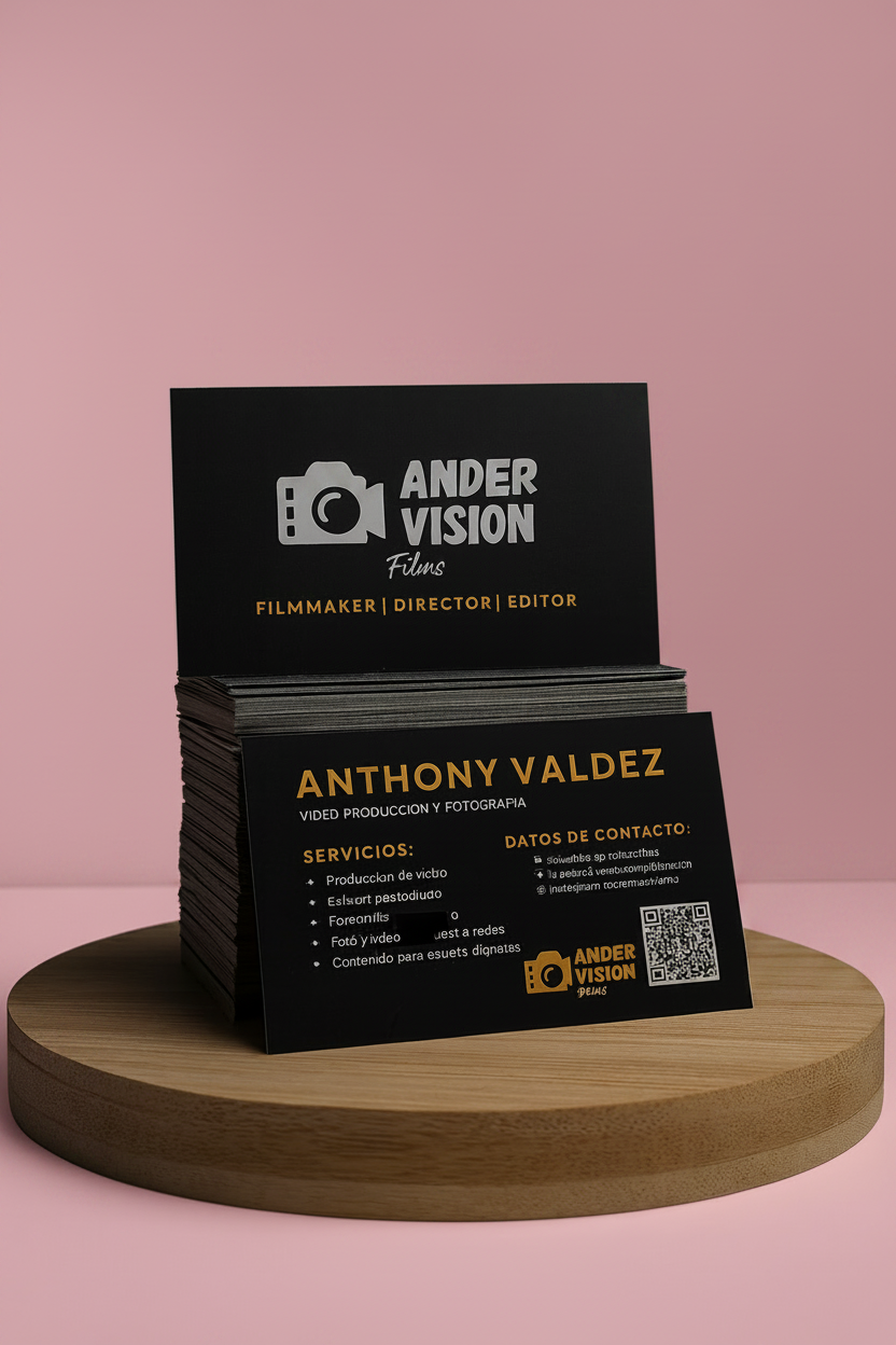 Tarjetas para negocio con Codigo QR