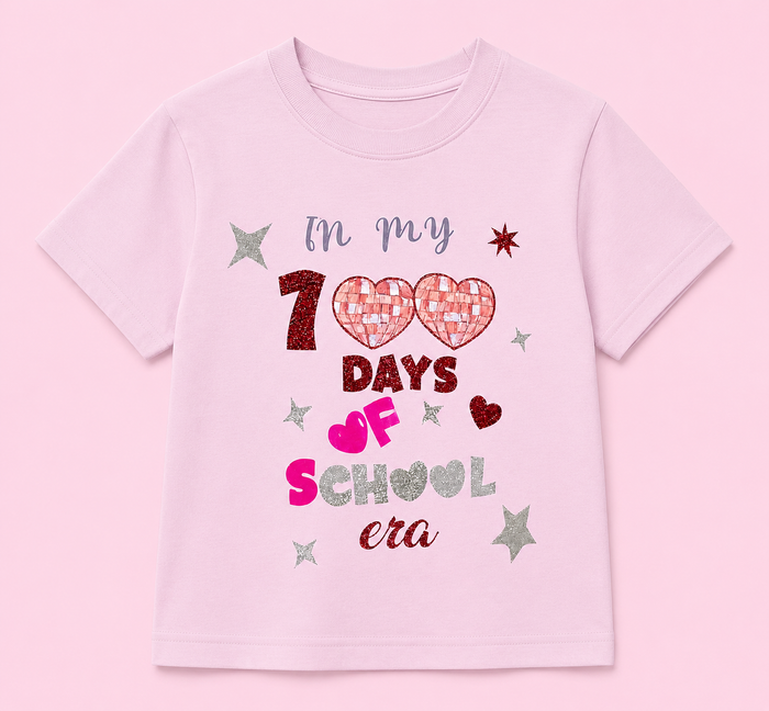T shirt Personalizado 100 days of school