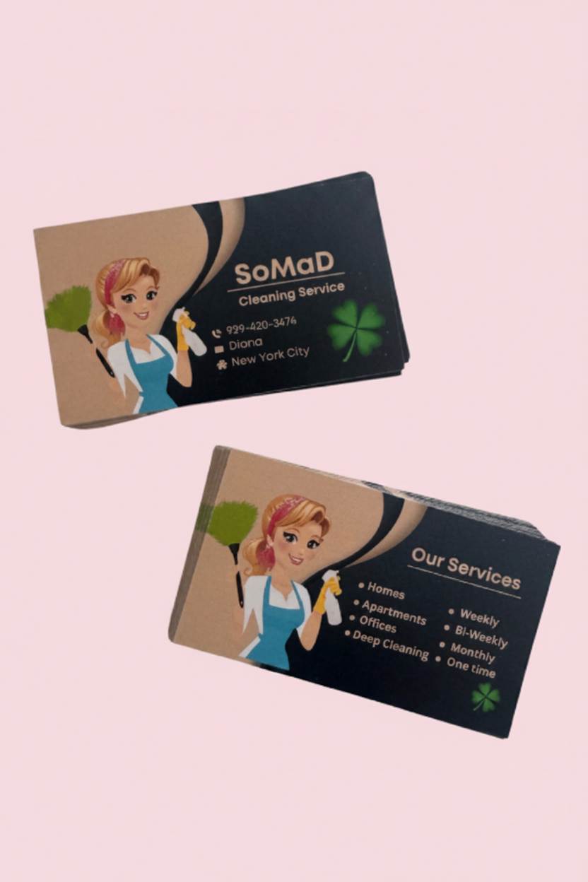 Tarjeta para Negocio de Limpieza